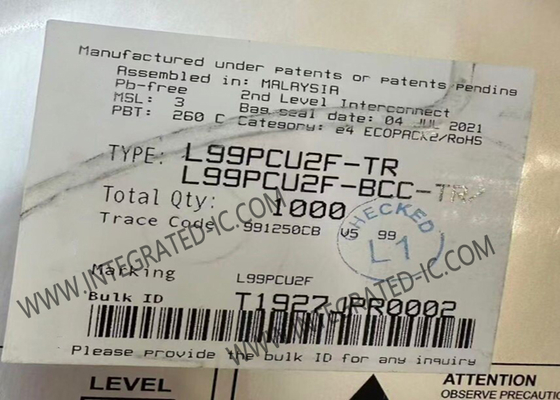 L99PCU2F Ολοκληρωμένο Κύκλωμα Chip Αυτοκινήτου Πίνακας Υπολογιστή IC LQFP64 Πυκνής Διάταξης Lead Frame