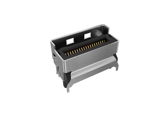 G97V21312HR Συνδετήρες 0.60mm Pitch 56Gb/s 85Ω Mini Cool Edge IO Connector