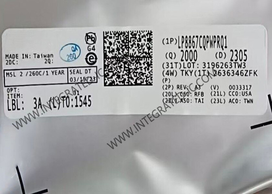 Συμπληρωματικό κύκλωμα LP8867CQPWPRQ1 120mA 4 κανάλια Οδηγός LED αυτοκινήτου