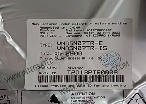 Ολοκληρωμένο Κύκλωμα Chip VND5N07TR OMNIFET II Πλήρως Αυτοπροστατευόμενα Τρανζίστορ MOSFET Ισχύος