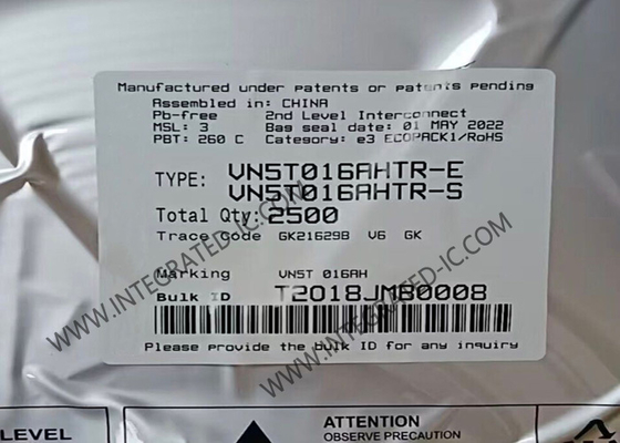 VN5T016AHTR Συνολικού κυκλώματος Chip Single Channel High Side Driver TO-252-7 Οδηγοί πύλης