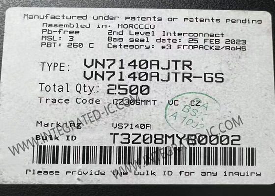 VN7140AJTR Συνολικό κύκλωμα chip high-side driver με αναλογική ανατροφοδότηση MultiSense για εφαρμογές αυτοκινήτων