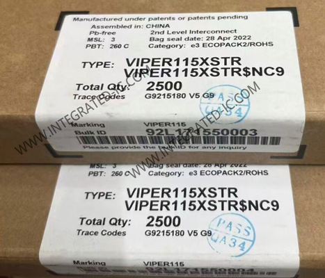 Ολοκληρωμένο Κύκλωμα VIPER115XSTR Εξοικονόμησης Ενέργειας Offline Μετατροπέας Υψηλής Τάσης