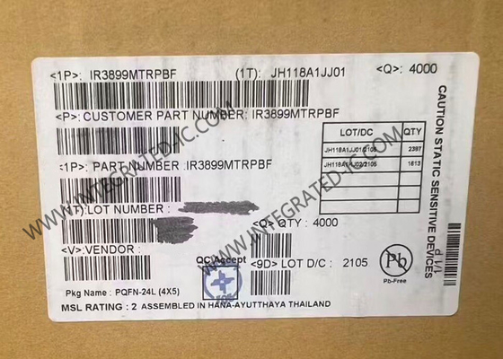 IR3899MTRPBF Τσιπ ολοκληρωμένου κυκλώματος 9A Υψηλά ολοκληρωμένος συγχρονικός ρυθμιστής Buck