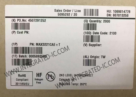 MAX3221CAE Ολοκληρωμένο Κύκλωμα Chip 3V έως 5.5V Πομποδέκτες RS-232 με AutoShutdown