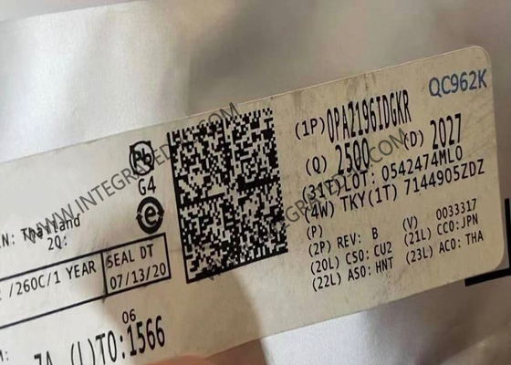 OPA2196IDGKR Συνολικού κυκλώματος διπλού chip 36V χαμηλής ισχύος χαμηλής τάσης Offset Rail-to-Rail λειτουργικός ενισχυτής