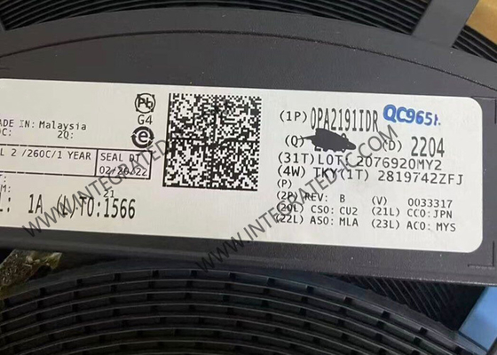 OPA2191IDR Ολοκληρωμένο Κύκλωμα Chip Χαμηλής Ισχύος 36V CMOS Precision E-trim™ Operational Amplifier