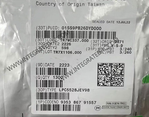 LPC5528JEV98 Μικροελεγκτής MCU Mainstream ARM Cortex-M33 Μικροελεγκτής