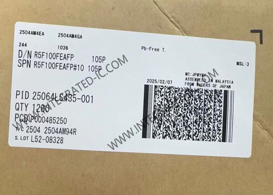 R5F100FEAFP Μικροελεγκτής MCU 32MHz RL78/G13 Μικροελεγκτής IC 16Bit MCU LQFP44
