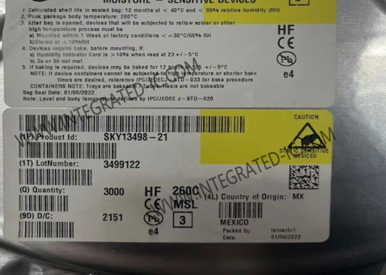 SKY13498-21 Μονάδα Ασύρματης Επικοινωνίας 0.7GHz έως 2.7GHz SP10T MIPI Μονάδα Διακόπτη Κεραίας