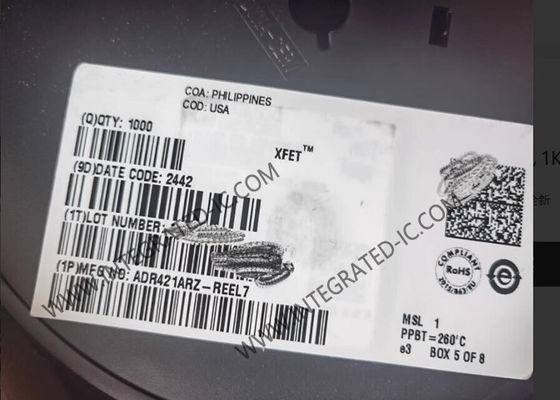 ADR421ARZ Τσιπ ολοκληρωμένου κυκλώματος 2.5V χαμηλού θορύβου XFET Αναφορές τάσης SOIC8