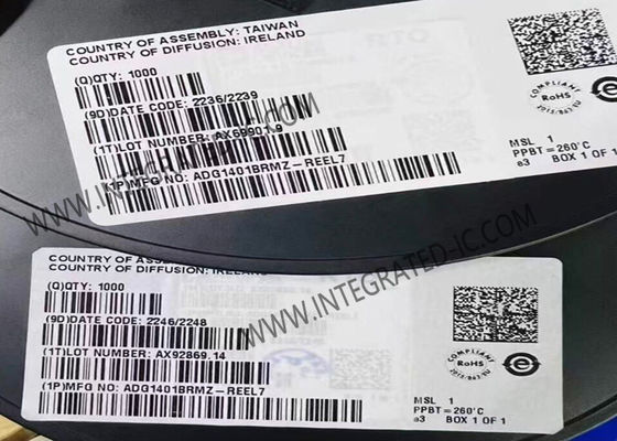 ADG1401BRMZ Τσιπ ολοκληρωμένου κυκλώματος 1Ω σε αντίσταση iCMOS SPST διακόπτες