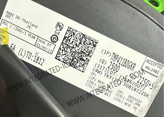 Αισθητήρας IC TMP411BDGKR Αισθητήρας απομακρυσμένης και τοπικής θερμοκρασίας με διόρθωση N-Factor και σειράς αντίστασης