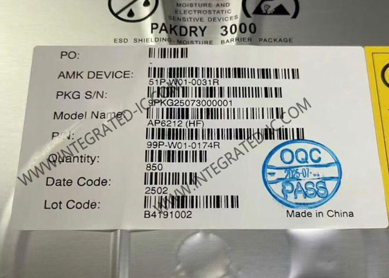 AP6212 BT IC Εξαιρετικά Ολοκληρωμένη Μονάδα Wi-Fi 11b/g/n Single Band και BT 5.4 QFN-44