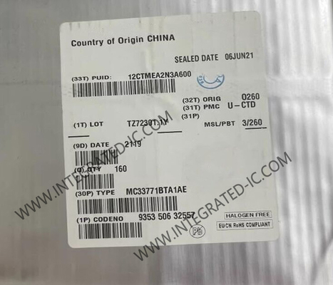 MC33771BTA1AE Ολοκληρωμένο Κύκλωμα Chip 14-καναλιών Ελεγκτής Κυψελών Μπαταρίας Li-Ion IC