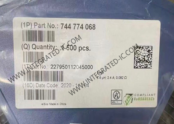 744774068 Τσιπ ολοκληρωμένου κυκλώματος 2.4A 6.8uH 82mΩ Ενεργοποιητές ισχύος