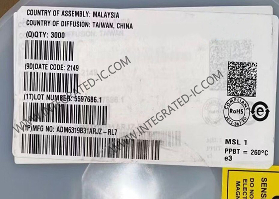 ADM6319B31ARJZ Ολοκληρωμένο Κύκλωμα Chip Κυκλώματα Εποπτείας με Watchdog και Χειροκίνητη Επαναφορά