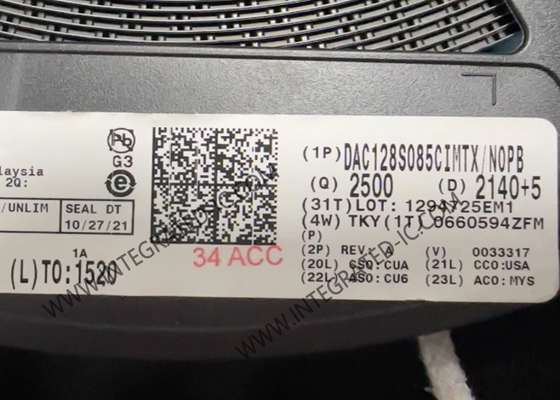 DAC128S085CIMTX Ολοκληρωμένο Κύκλωμα Chip 12-Bit Ψηφιακός σε Αναλογικό Μετατροπέας TSSOP16