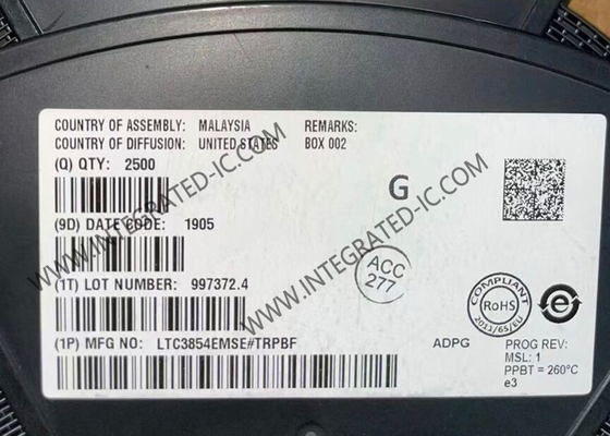 LTC3854EMSE 	Ολοκληρωμένο Κύκλωμα Chip Ελεγκτής DC/DC Μεταγωγής Σύγχρονης Μείωσης Υψηλής Απόδοσης
