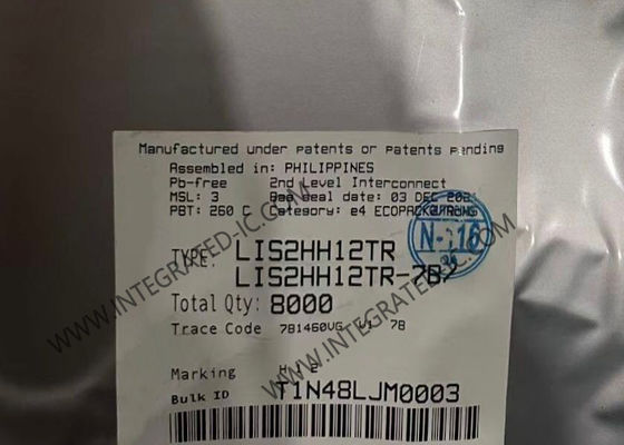 Αισθητήρας IC LIS2HH12TR Αισθητήρες κίνησης LGA12 Τρεις άξονες γραμμικό επιταχυντή