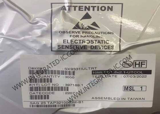 SX9331IULTRT Αισθητήρας IC Υψηλής Απόδοσης Μικρός 5-καναλιών Χωρητικός Αισθητήρας