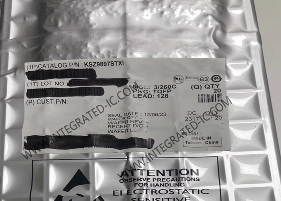 KSZ9897STXI Ethernet IC 750mA 7-Port GigE Διαχειριζόμενοι διακόπτες Ethernet TQFP128