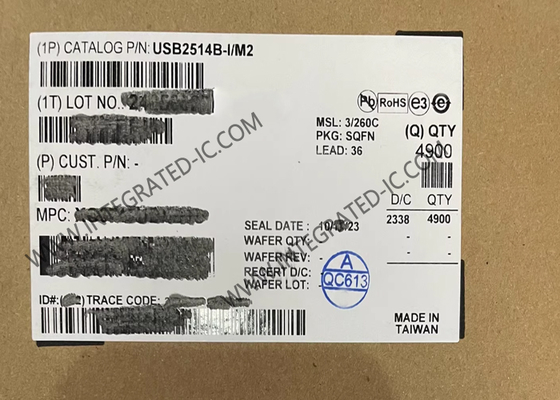 USB2514B-I/M2 Ολοκληρωμένο Κύκλωμα Chip Χαμηλής Ισχύος USB 2.0 High-Speed Hub Controller