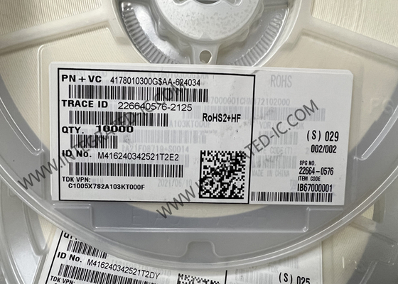 C1005X7S2A103KT000F Τσιπ ολοκληρωμένου κυκλώματος 0402 ίντσες πολυεπίπεδο κεραμικών συμπιεστών