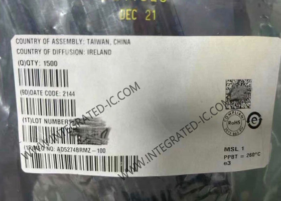 AD5274BRMZ-100 Integrated Circuit Chip Ψηφιακοί δυνατομετρητές 256-θέση DigiPOT