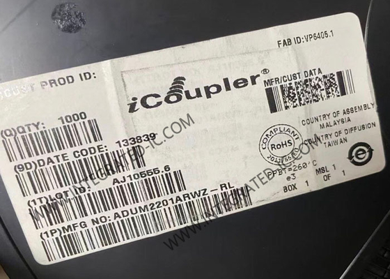 ADUM2201ARWZ Ολοκληρωμένο Κύκλωμα Chip 5000Vrms Διπλού Καναλιού Ψηφιακοί Απομονωτές SOIC16