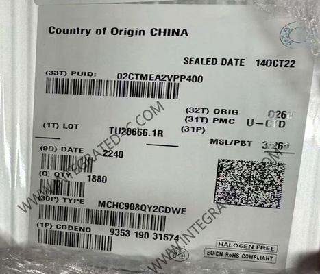 MCHC908QY2CDWE Μικροελεγκτής MCU υψηλής απόδοσης 8-bit 8MHz HC08 Μικροελεγκτής SOIC-16