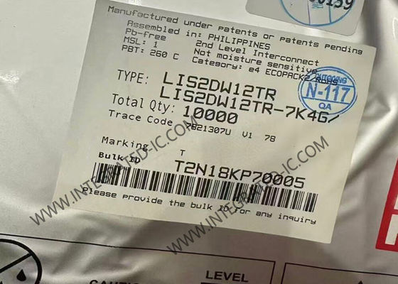 Αισθητήρας IC LIS2DW12TR Υψηλής απόδοσης υπερχαμηλής ισχύος 3-άξονων επιταχυντή LGA-12