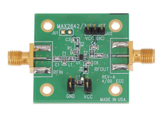 MAX2643EVKIT Ενσωματωμένες Λύσεις 800MHz έως 1GHz Πίνακας Αξιολόγησης Ενισχυτή MAX2643