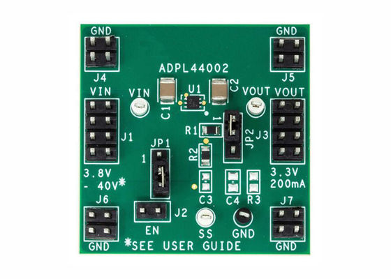 EVAL-ADPL44002UJ-AZ Ενσωματωμένες λύσεις ADPL44002 Διοικητικό συμβούλιο αξιολόγησης γραμμικών ρυθμιστών LDO