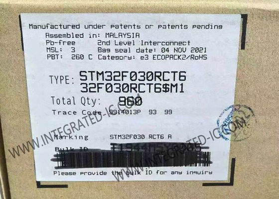 STM32F030RCT6 Μικροελεγκτής MCU με 256 kB μνήμη flash 48 MHz συχνότητα ρολογιού και 51 I/O