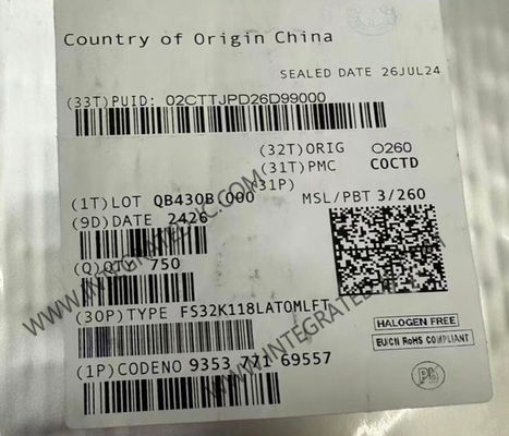 FS32K118LAT0MLFT Μικροελεγκτής MCU Μονόπυρη ARM Cortex®-M0+ S32K Μικροελεγκτής