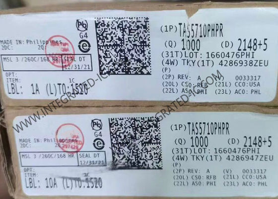 TAS5710PHPR Τσιπ ολοκληρωμένου κυκλώματος 20W 2 κανάλια Στερεο ψηφιακό ενισχυτή ισχύος ήχου με 32-bit Datapath