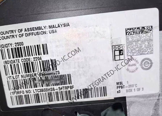 LTC3803HS6-5 Ολοκληρωμένο Κύκλωμα Chip Flyback Controller με συχνότητα 200kHz, τάση τροφοδοσίας 4V έως 8.1V και θερμοκρασία λειτουργίας -40°C έως 150°C