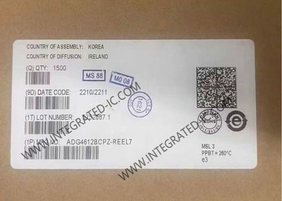 Ολοκληρωμένο Κύκλωμα ADG4612BCPZ με Αντίσταση On 50mOhm, 4 Καναλιών Τετραπλοί Διακόπτες SPST και 6.1 Ohms Μέγιστη Αντίσταση On