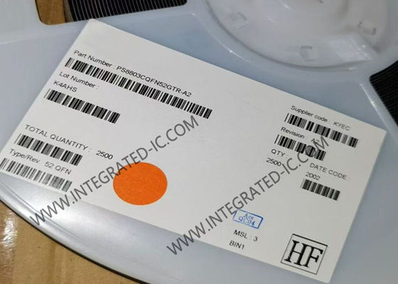 PS8803CQFN52GTR Integrated Circuit Chip USB-C 10Gbps Switch IC με πακέτο QFN52 για εφαρμογές USB 3.1 Gen2