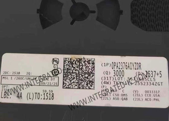 OPA2376AIYZDR Συστήματα λειτουργίας ακρίβειας με εύρος ζώνης κέρδους 5,5 MHz 2 V/us Slew Rate και 5 uV Input Offset Voltage