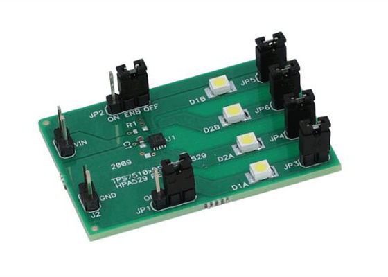TPS75105DSKEVM-529 Ενσωματωμένες Λύσεις Οδηγός LED με δυνατότητα ρύθμισης φωτεινότητας TPS75105 Μονάδα Αξιολόγησης