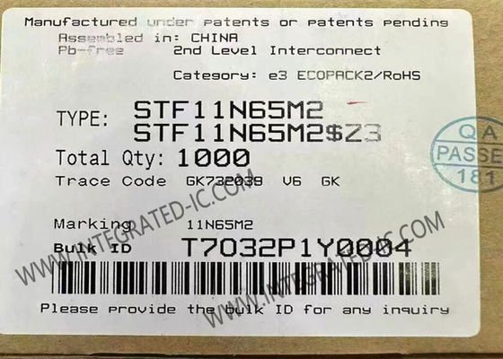 STF11N65M2 650V 7A 0.68Ω N-Channel Power MOSFET Τρανζίστορ με Τεχνολογία MDmesh M2
