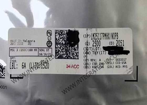 LM25117PMHX Ολοκληρωμένο Κύκλωμα Chip Σύγχρονος Ελεγκτής Buck με Ευρύ Φάσμα Εισόδου, Ισχυρά 3.3 A Peak Gate Drives και Ακριβής Αναφορά Τάσης 1.5%