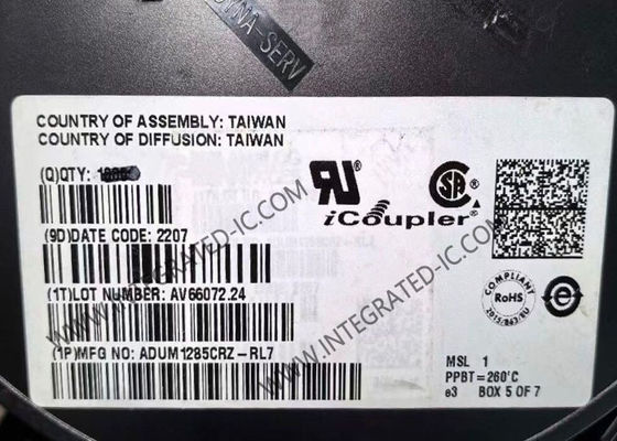 ADUM1285CRZ Ολοκληρωμένο Κύκλωμα Chip 3kV RMS Διπλού Καναλιού Ψηφιακός Απομονωτής για Απομόνωση Υψηλής Τάσης