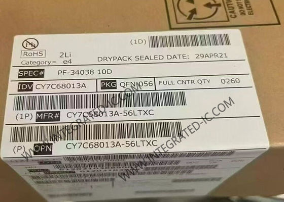 CY7C68013A-56LTXC Microcontroller MCU with High-Speed USB 2.0 8051 Microprocessor and 480 Mb/s Data Rate