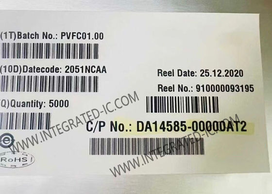 DA14585-00000AT2 SmartBond BT 5.0 SoC με 96kB RAM και πακέτο QFN40 για εφαρμογές IC Bluetooth χαμηλής ενεργειακής κατανάλωσης