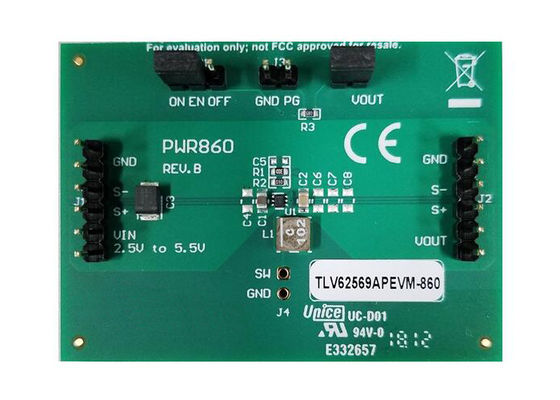 TLV62569APEVM-860 Ενσωματωμένες Λύσεις TLV62569A Buck Converter Μονάδα Αξιολόγησης