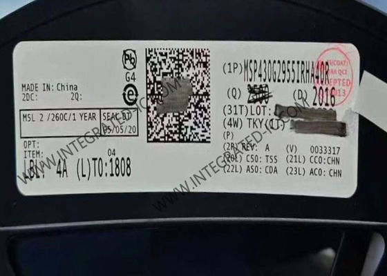 MSP430G2955IRHA40R 16-Bit Μικροελεγκτής MCU με 16MHz Ρολόι και 56 kB Μνήμη Προγράμματος