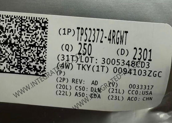 TPS2372-4RGWT Ολοκληρωμένο Κύκλωμα Chip Διασύνδεσης PoE PD Υψηλής Ισχύος Με Αυτόματο MPS Και Αυτόματη Ταξινόμηση